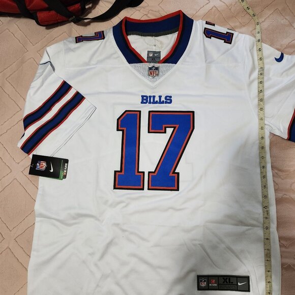 JOSH ALLEN #17 BUFFALO BILLS WHITE FIELD JERSEY MEN XL - Picture 3 of 3